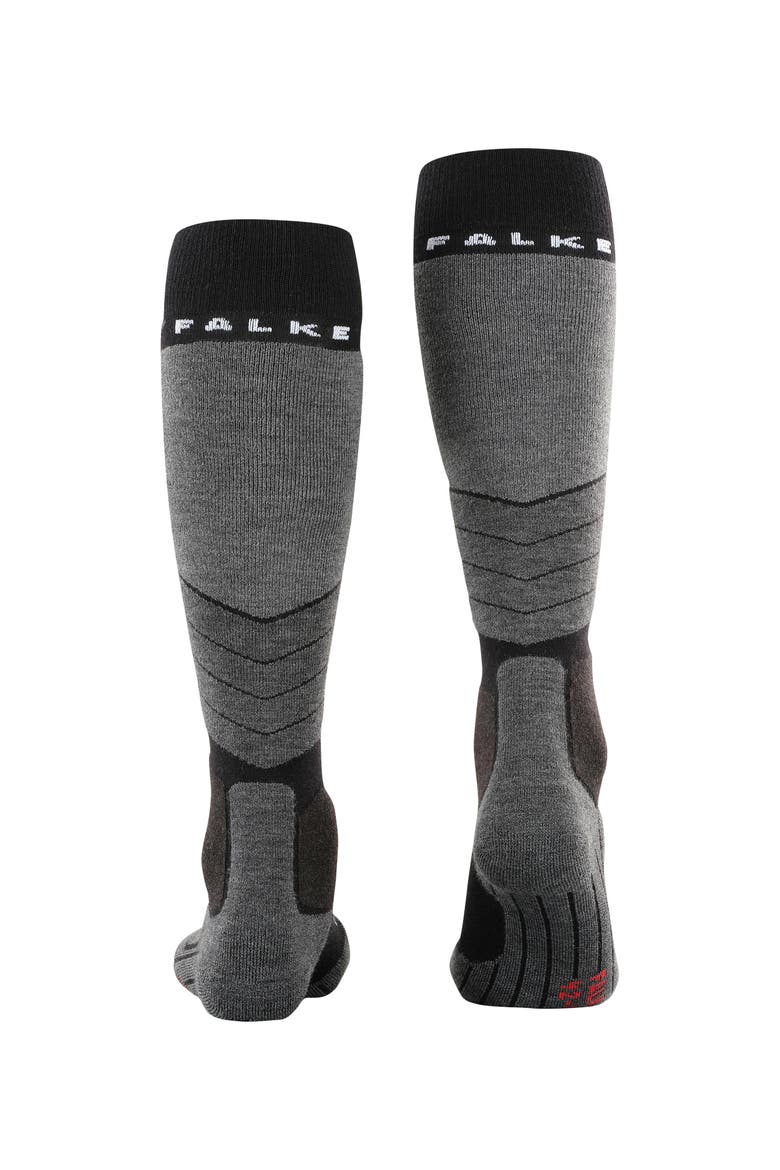 SK2 Intermediate Wool Ski Socks, Alternate, color, Black-Mix