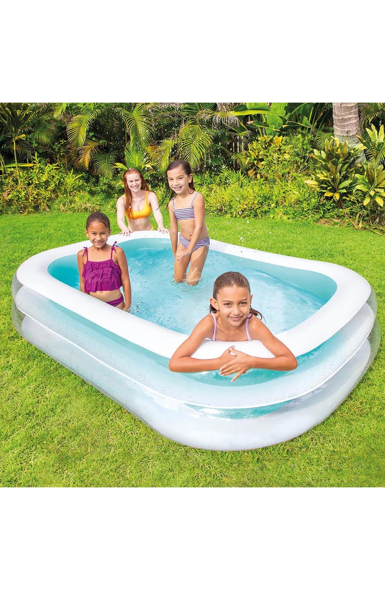 Intex Inflatable 8.5' x 5.75' Swim Center Family Pool for 2-3 Kids, Ages 6+, Alternate, color, Multicolored