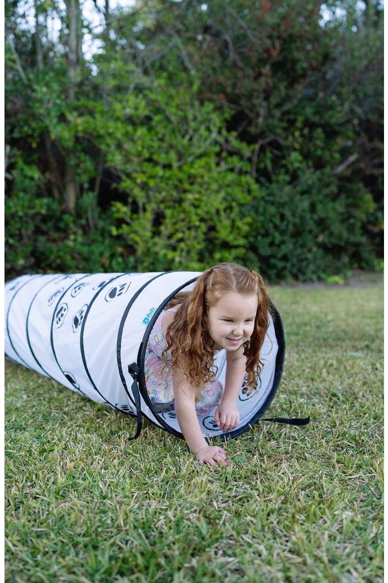 Panda Paw 6-Foot Play Tunnel, Alternate, color, WHITE