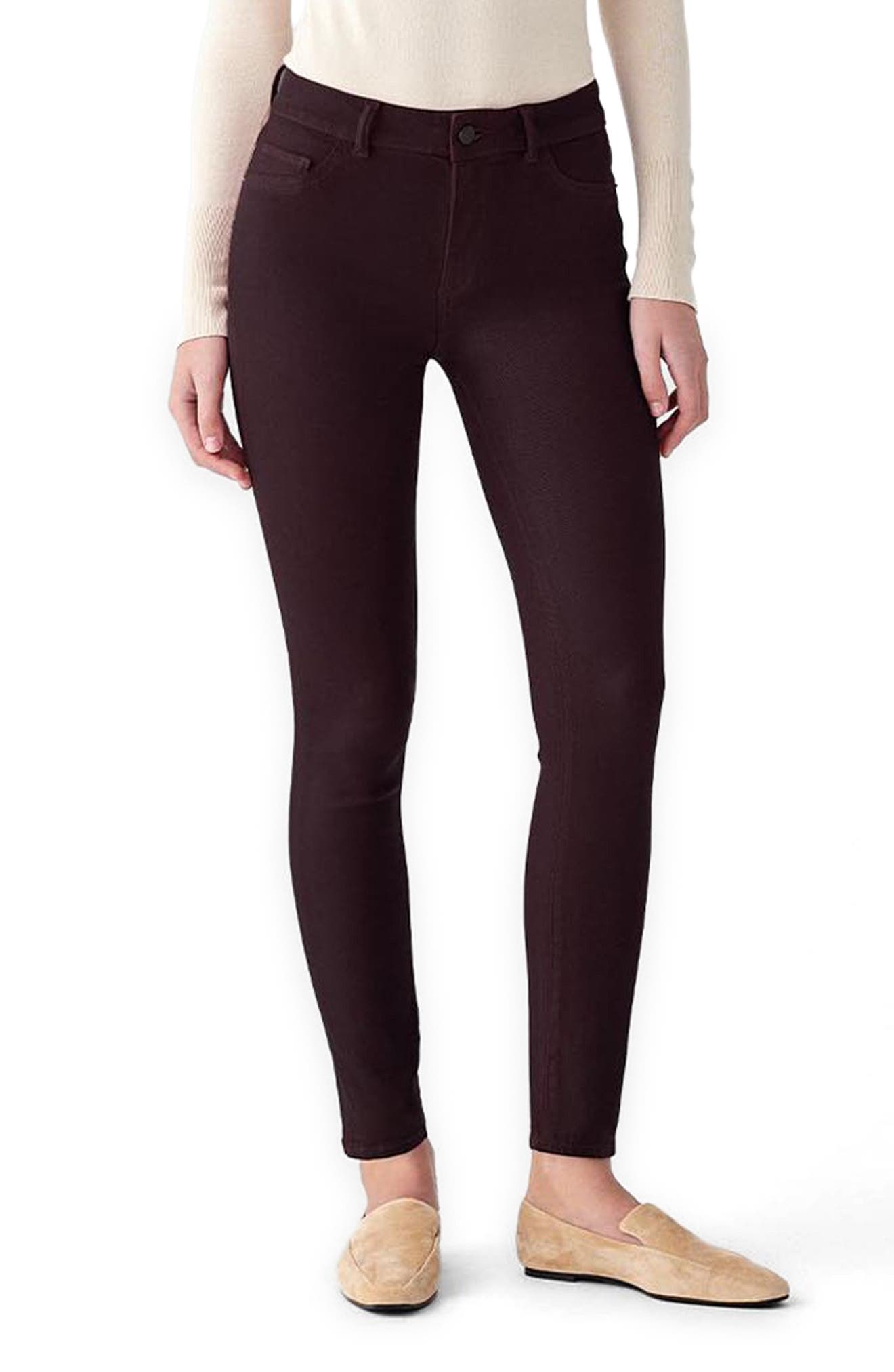 DL 1961 Florence Mid Rise Ankle Crop Skinny Jeans