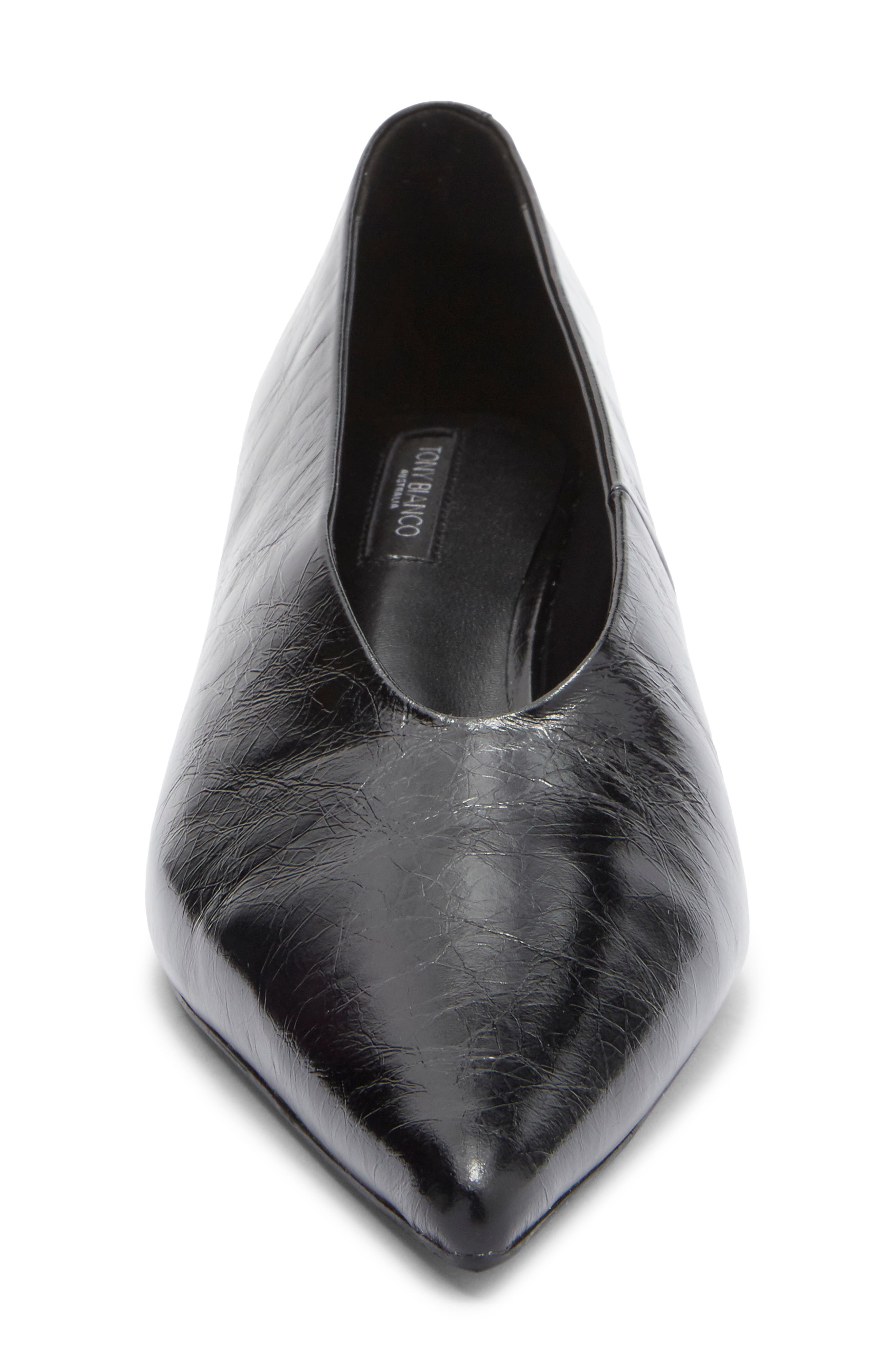 Tony Bianco Cherry Pointed Toe Kitten Heel Pump, Alternate, color, Black Crinkle