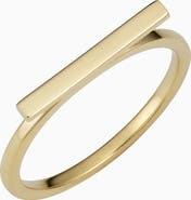 Oradina 14K Gold Brooklyn Bar Ring