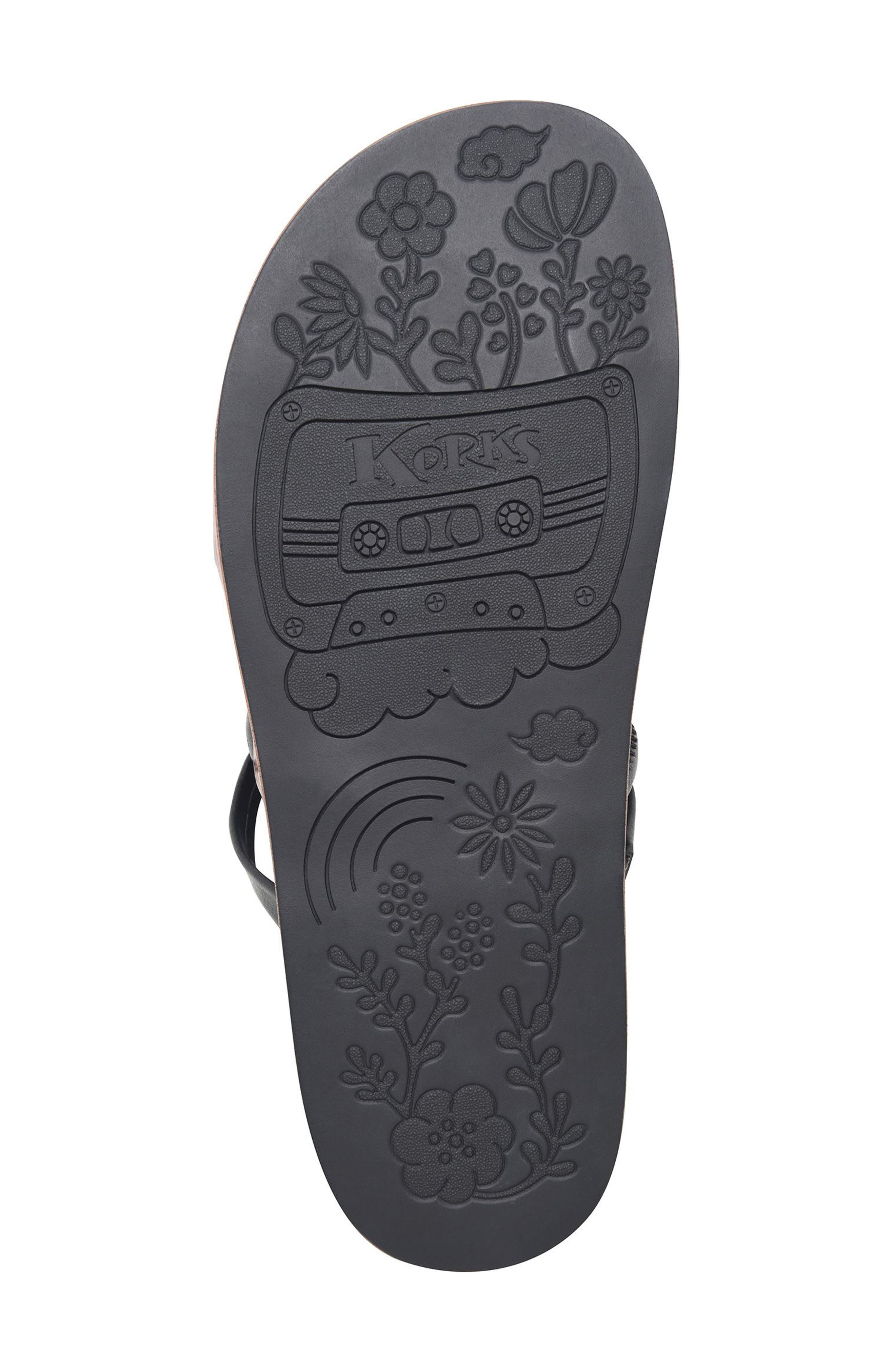KORKS Audra Sandal, Alternate, color, Black