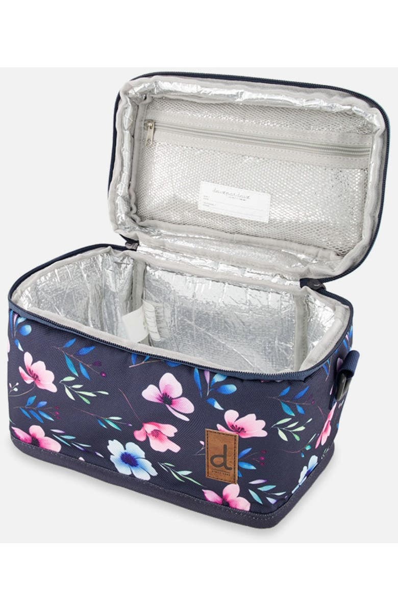 Deux par Deux Floral Practical Durable Everyday Lunch Box, Alternate, color, Blue Floral Print