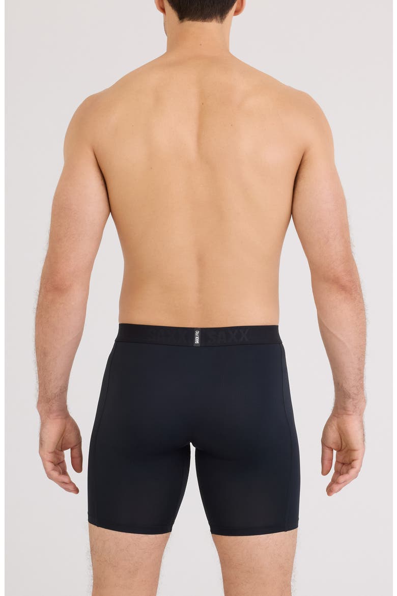 Smooth Flex Light Compression Long Boxer Briefs, Alternate, color, BLACK