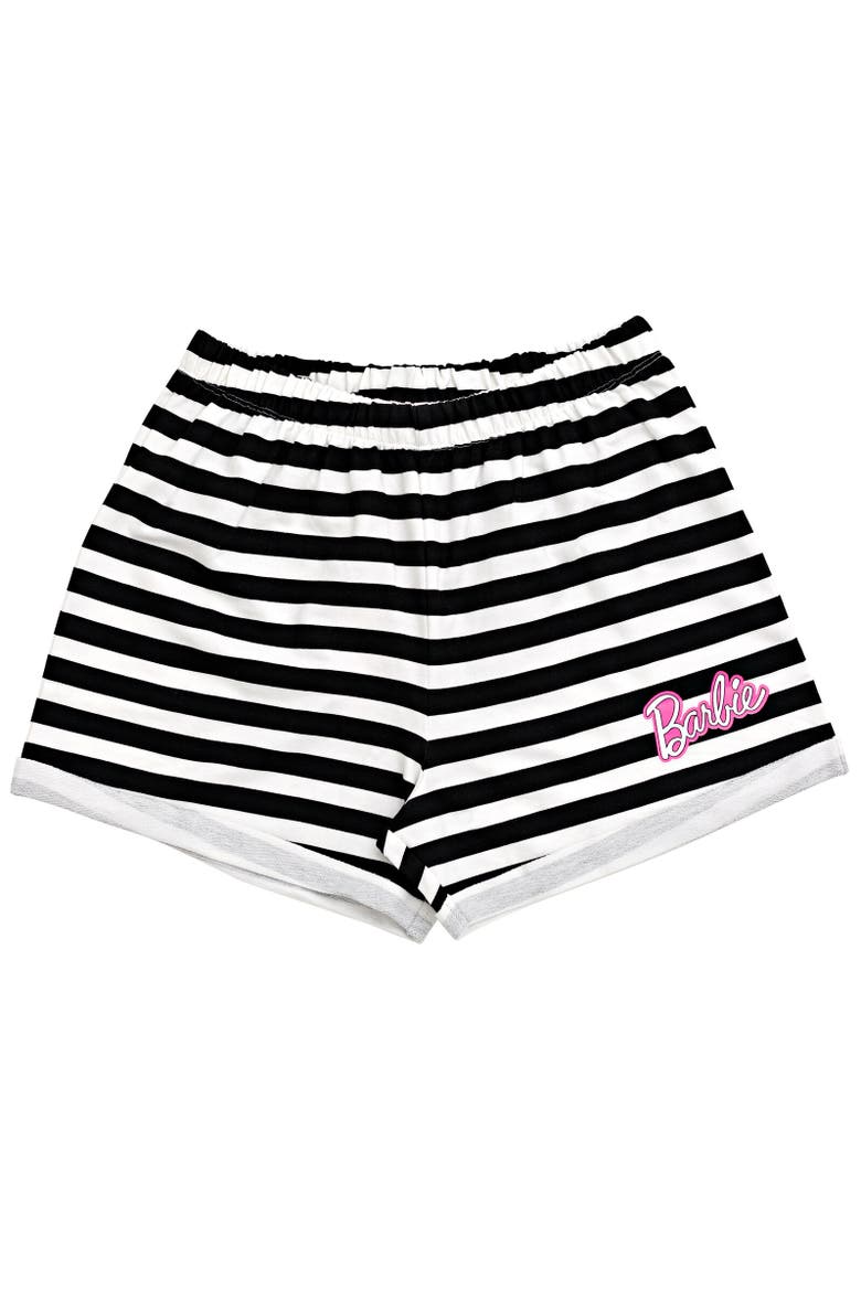 T-Shirt & French Terry Shorts Set, Alternate, color, Pink / Black