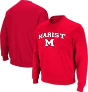 COLOSSEUM Men's Colosseum Red Marist Red Foxes Arch Over Logo Pullover Sweatshirt