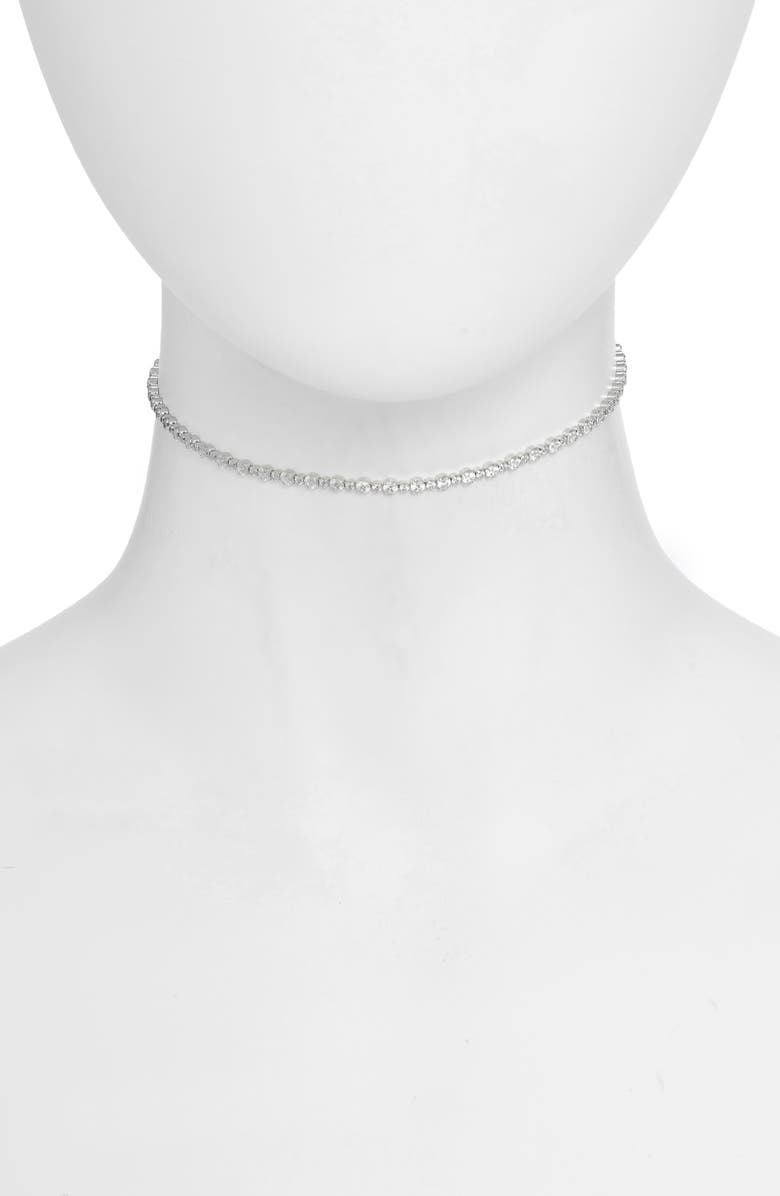 BY ADINA EDEN Adina's Jewels Tennis Choker Necklace, Main, color, 