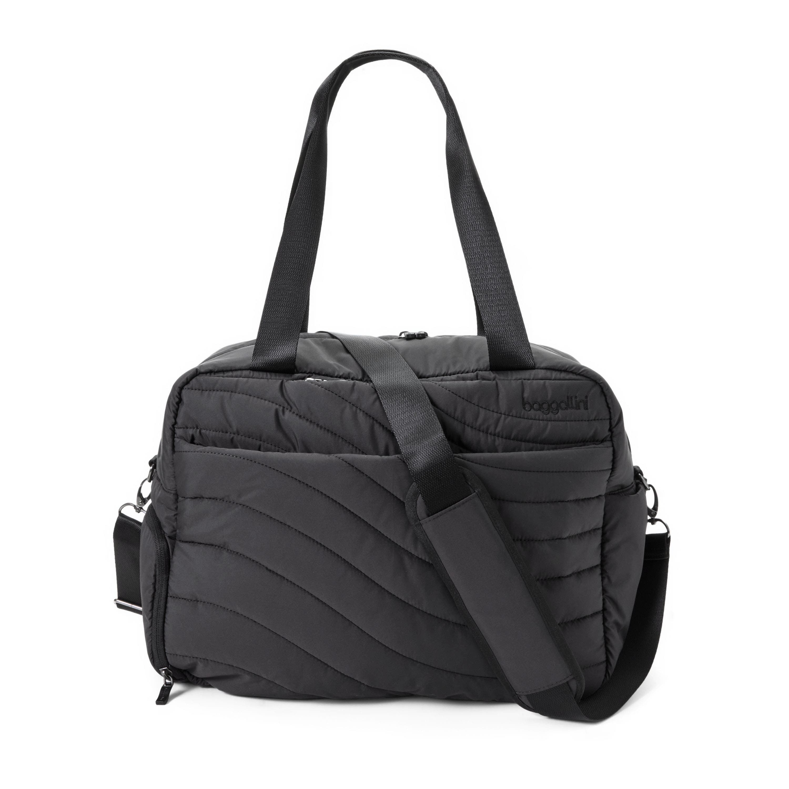 baggallini Set Wave Weekender, Main, color, Black Wave Puff