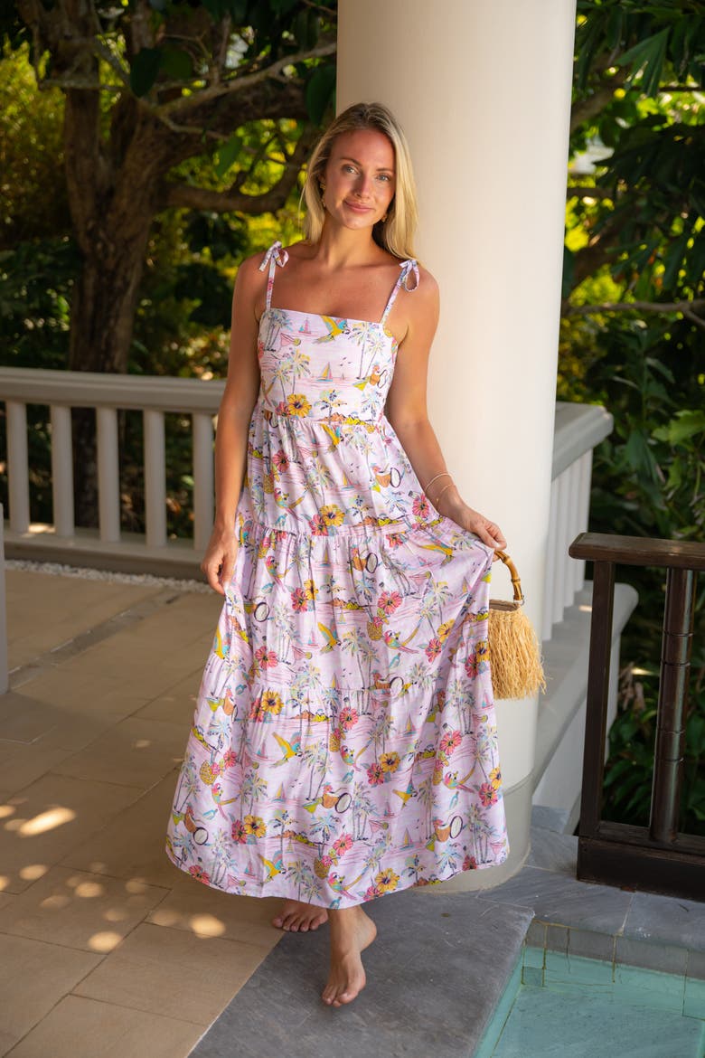 The Margaritaville Wastin' Away Again Resort Dress, Alternate, color, Pink