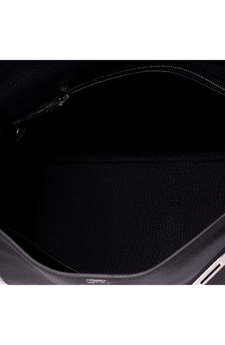 Pre-Owned Hermes Kelly Handbag Black Togo with Brushed Palladium Hardware 28, Alternate, color, Noir