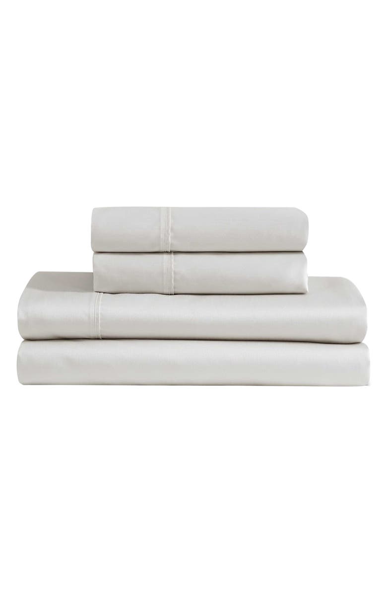Calvin Klein Rekoop Sateen Sheet Set, Main, color, Bone