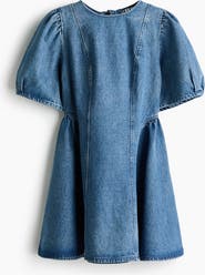 H&M Flared-skirt Denim Dress