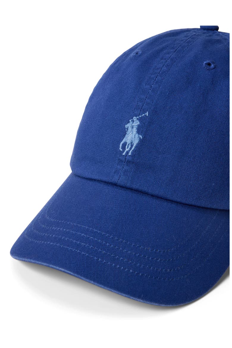 The Iconic Cotton Chino Adjustable Ball Cap, Alternate, color, BLUE