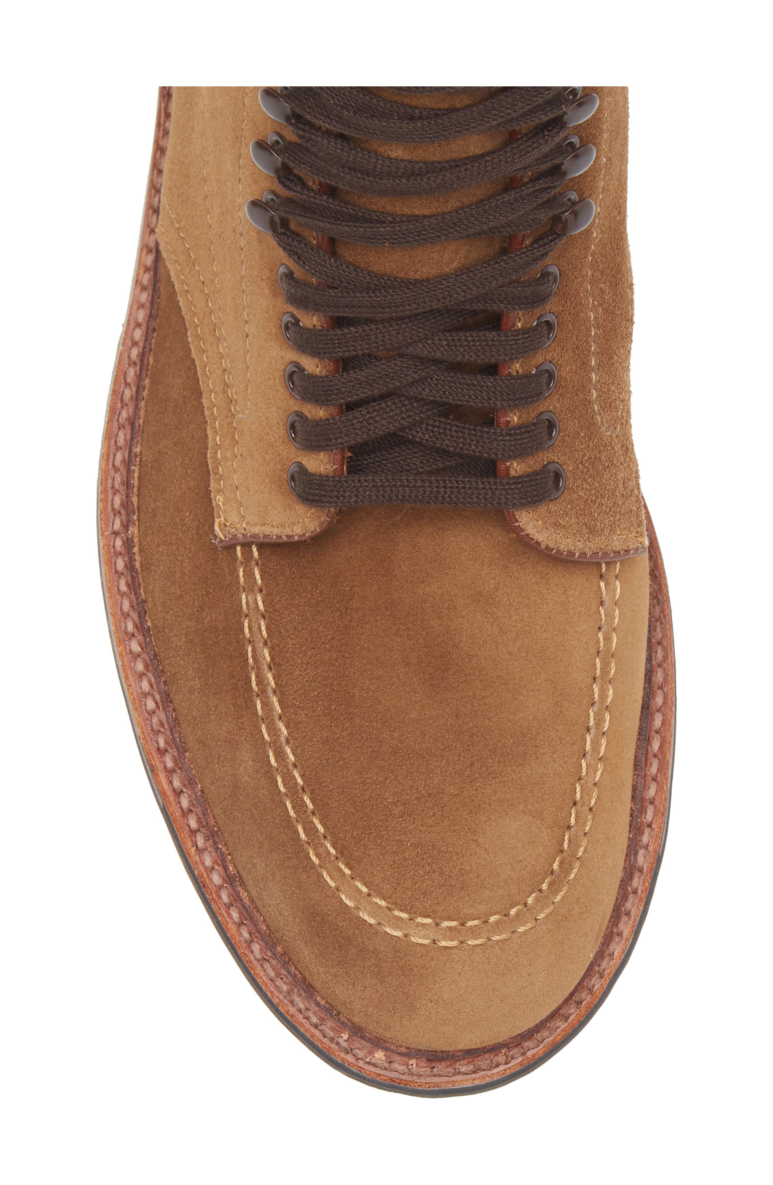 Alden Moc Toe Boot, Alternate, color, Snuff Suede