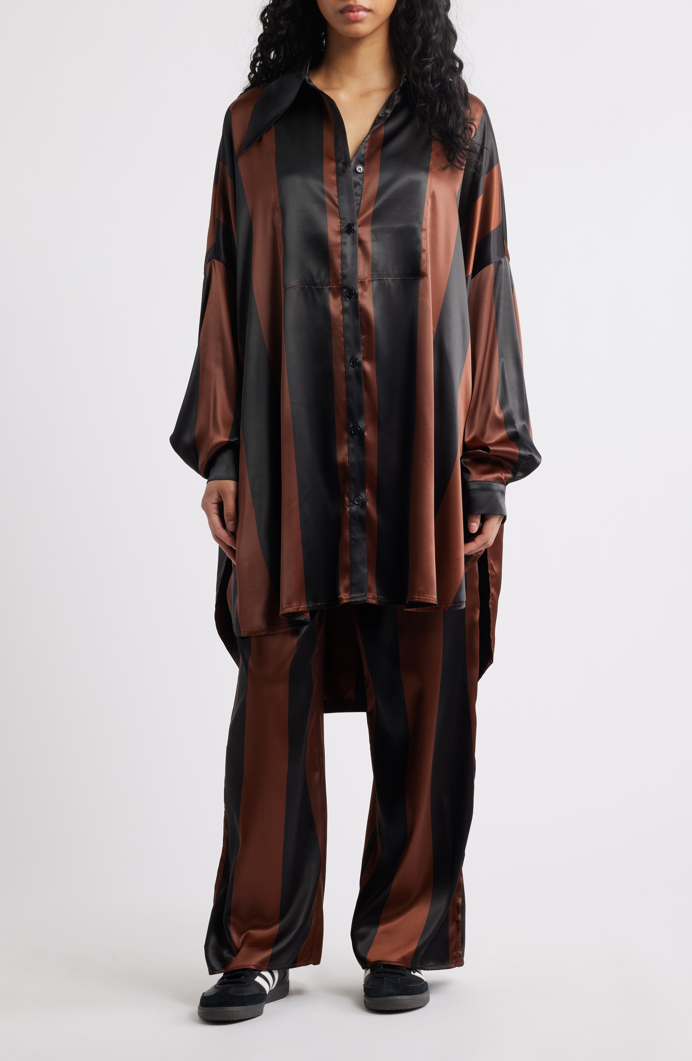 selected BROWN/ BLACK STRIPE