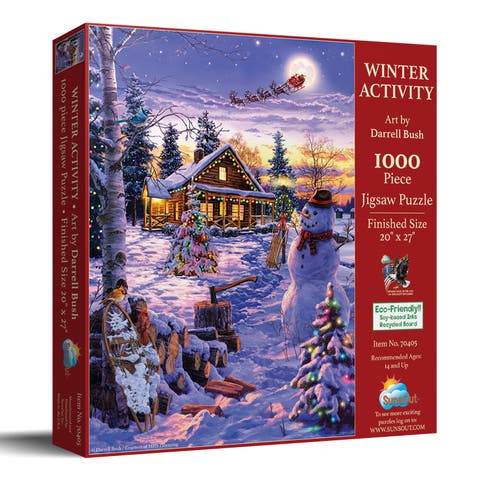 Winter Activity 1000 piece Jigsaw Puzzle for Adults
