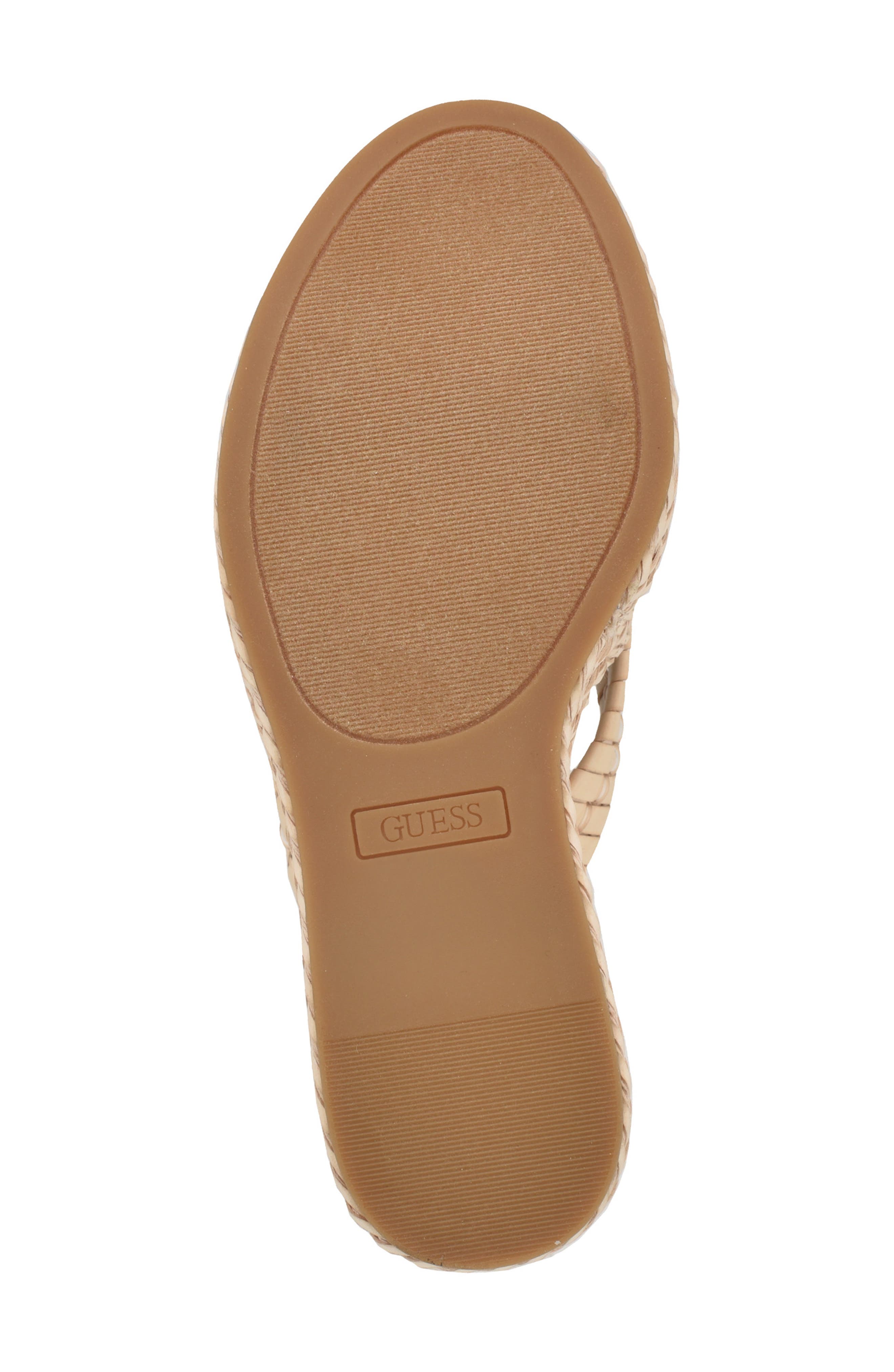 GUESS Eveh Platform Wedge Sandal, Alternate, color, Light Natural 110