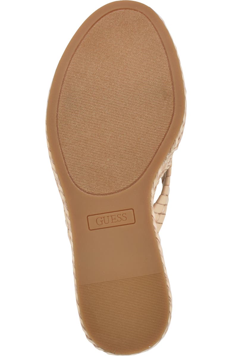 GUESS Eveh Platform Wedge Sandal, Alternate, color, Light Natural 110