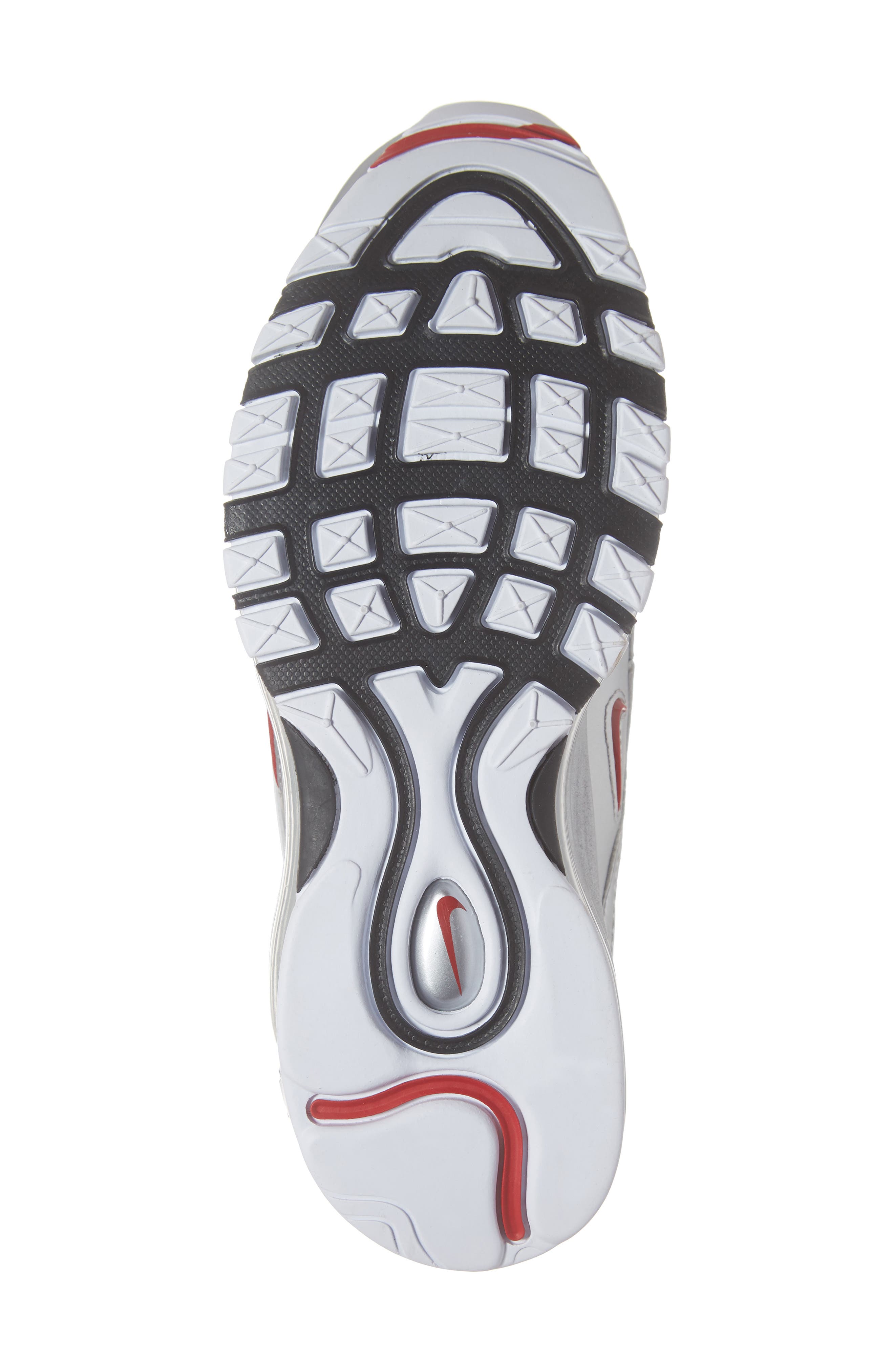 Air Max 97 QS Sneaker, Alternate, color, WHITE/ VARSITY RED/ SILVER