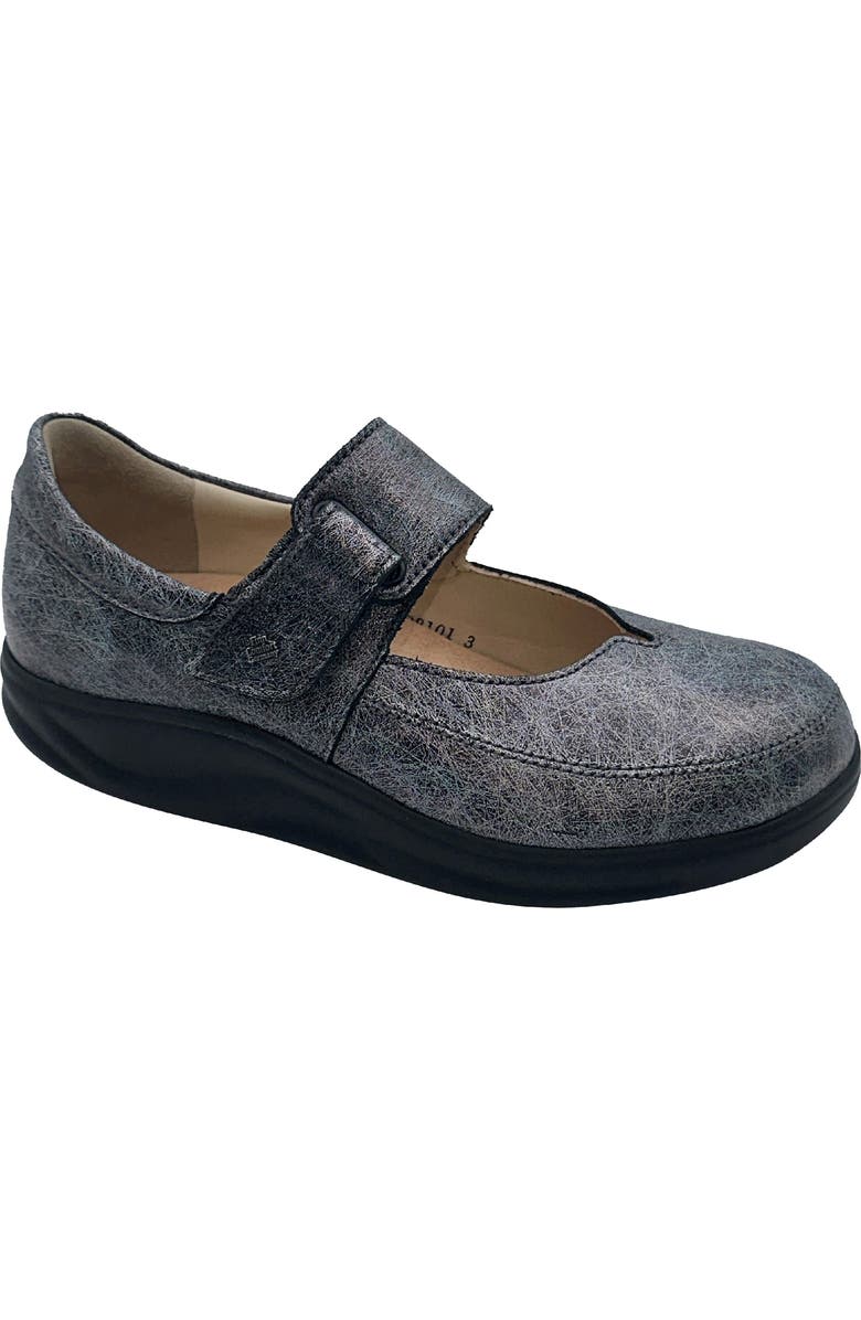 Finn Comfort Nagasaki Mary Jane Flat, Main, color, Platinum Rainbow
