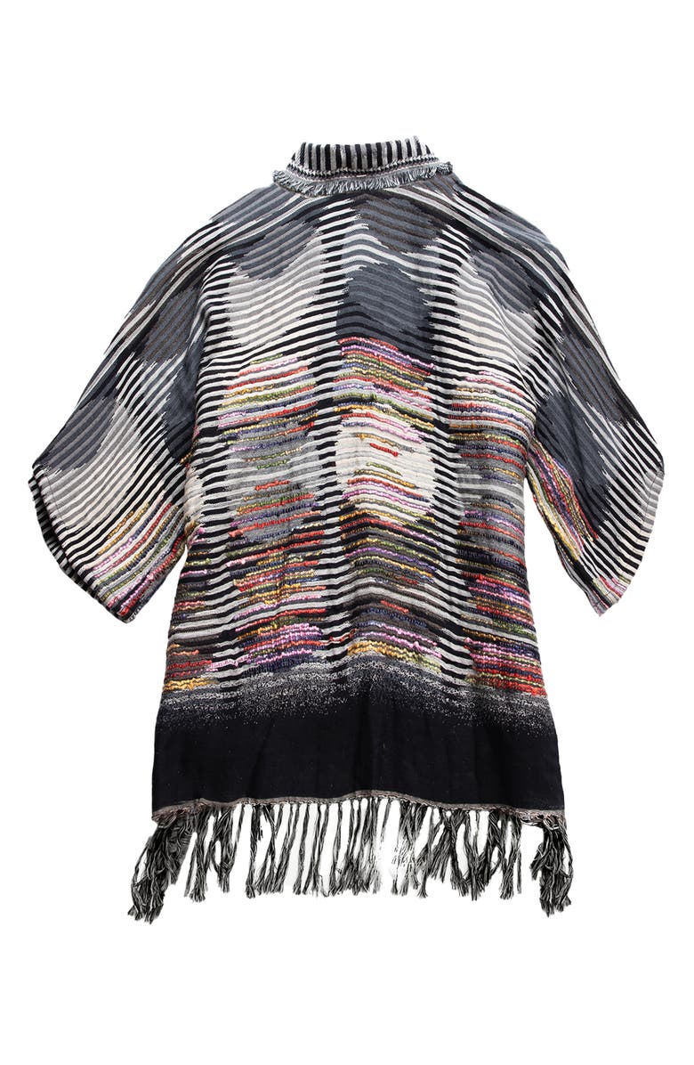 SAACHI Fringe Longline Ruana, Alternate, color, 