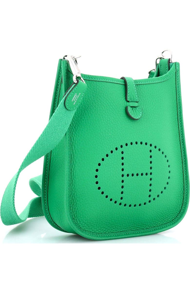 Pre-Owned Hermes Evelyne Bag Gen III Clemence TPM, Alternate, color, Green