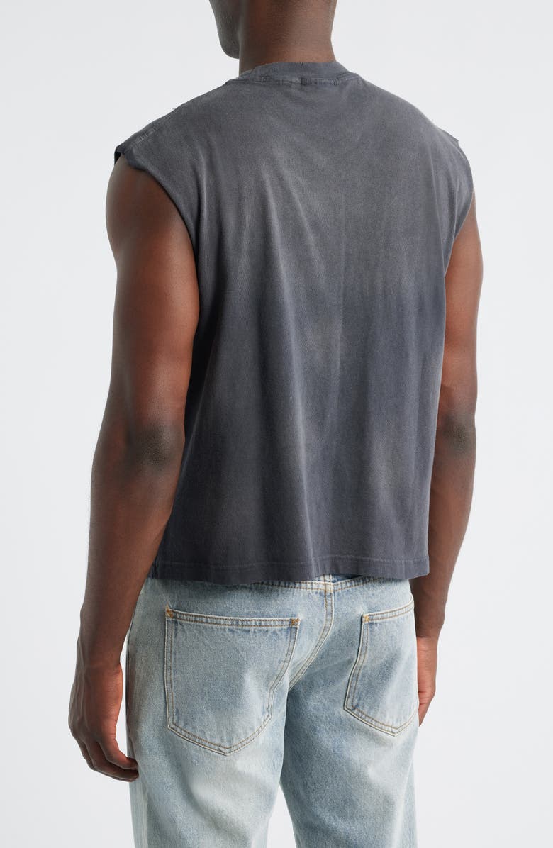 Rolling Loud Loud Band Distressed Muscle Tee, Alternate, color, Washed Black