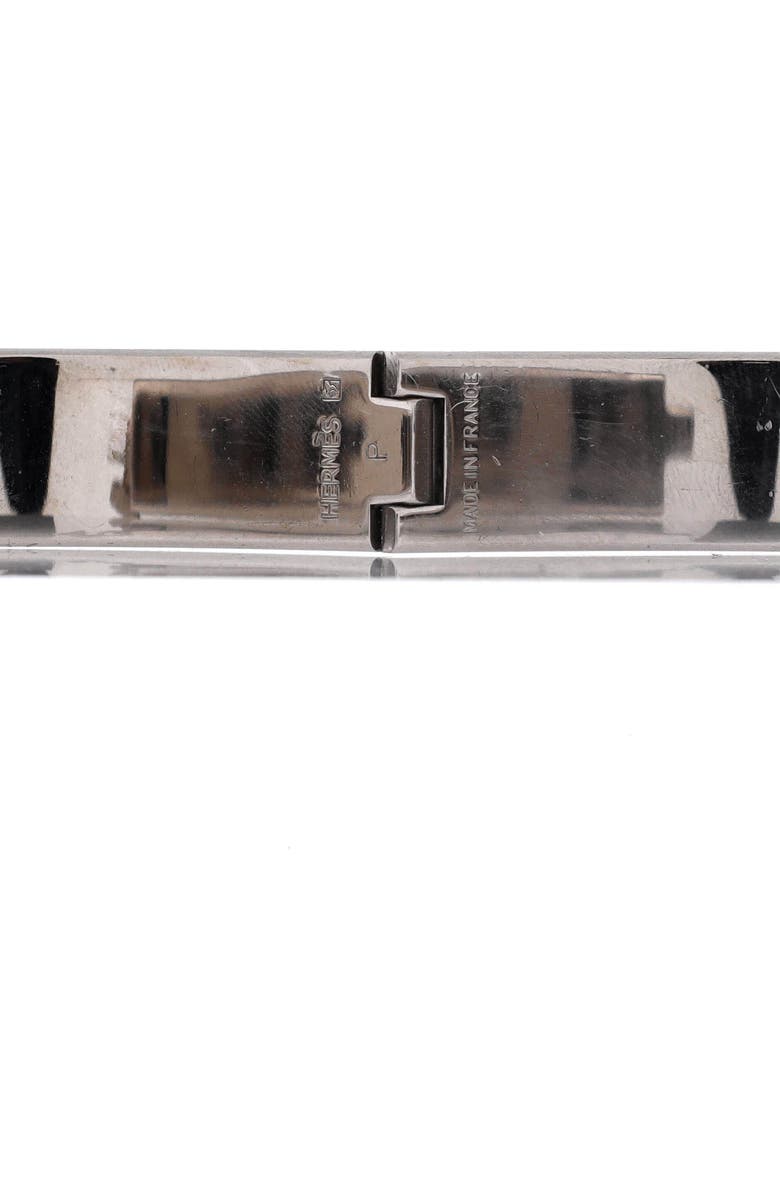 Pre-Owned Hermes Clic H Bracelet Enamel Narrow, Alternate, color, Red