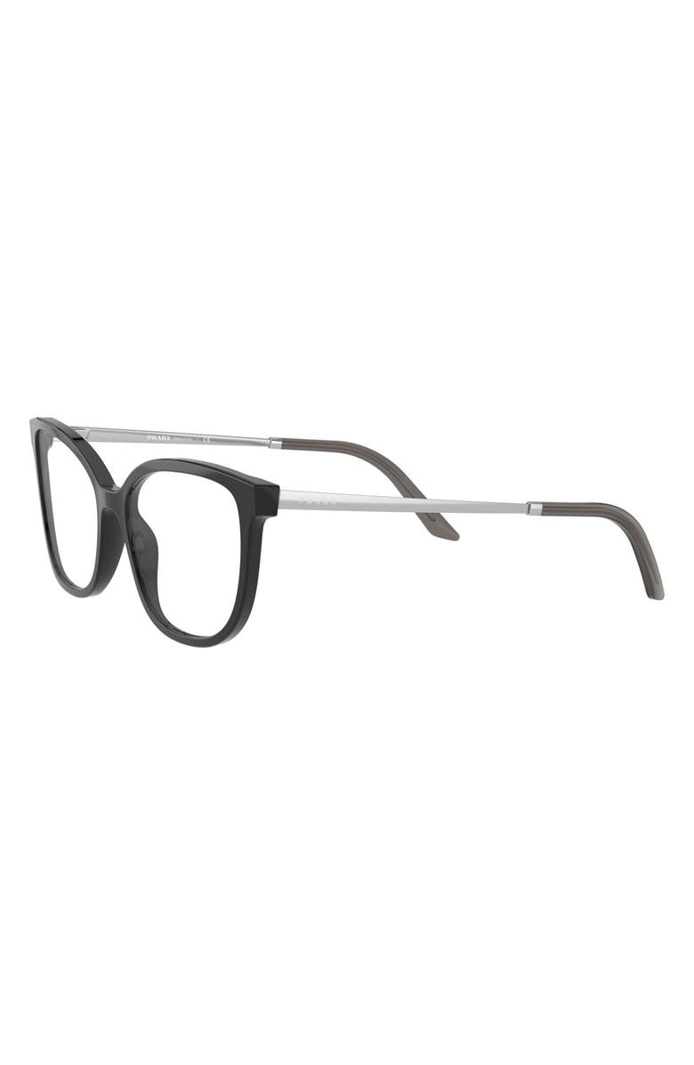 Prada 54mm Cat Eye Optical Glasses, Alternate, color, 