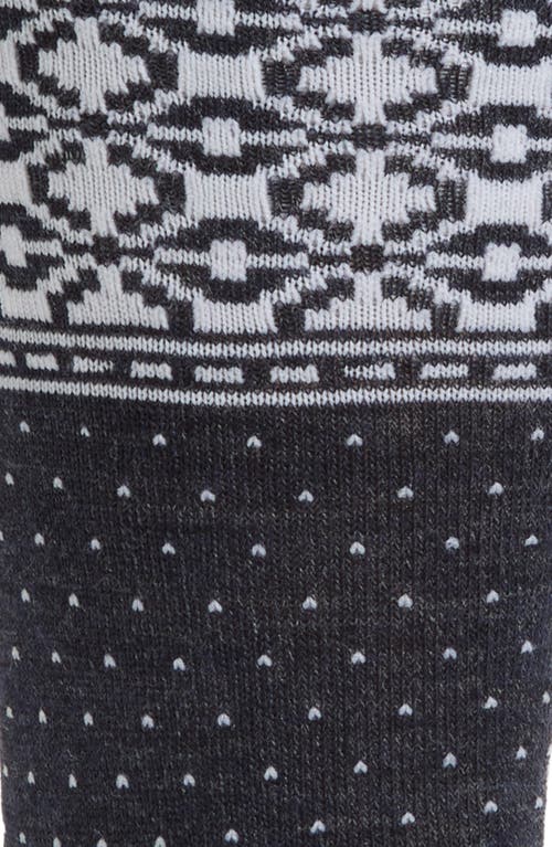 Nordstrom Fair Isle Wool Blend Socks In Black