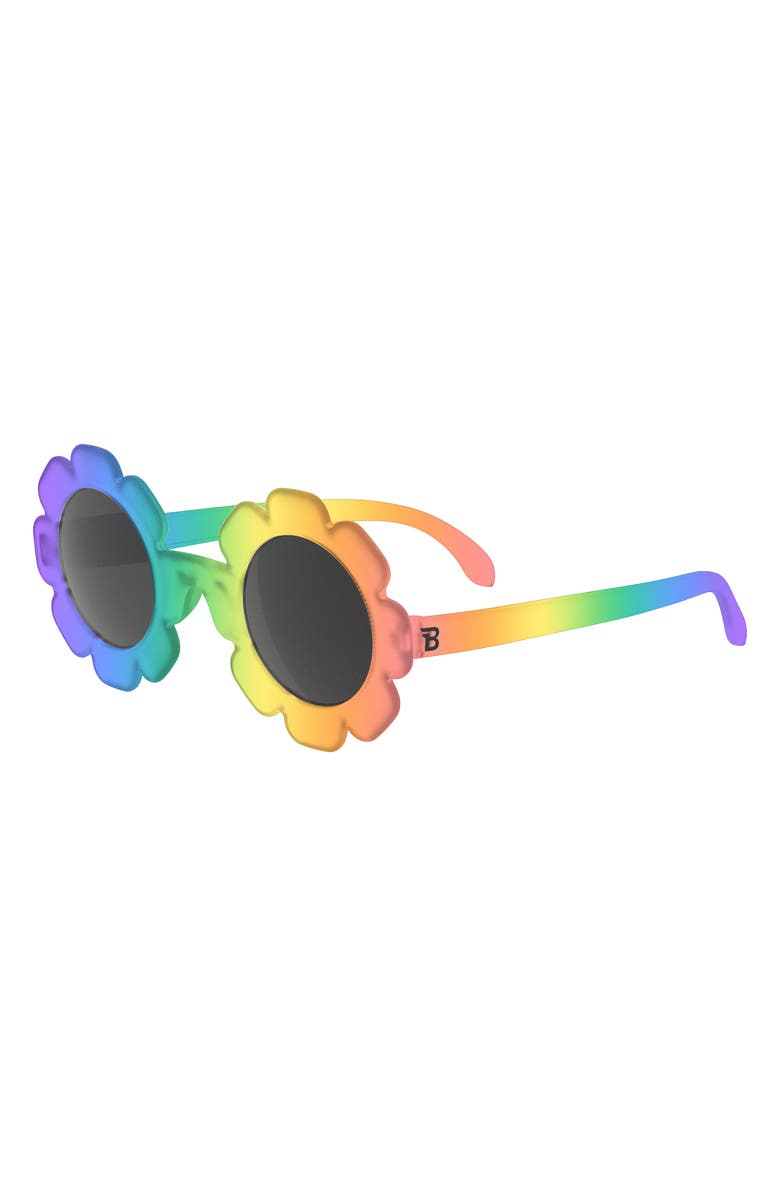 Babiators Kids' Flower Power Sunglasses, Main, color, Rad Rainbow
