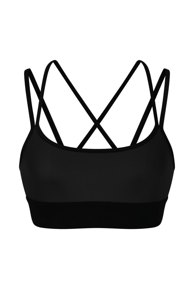 The Noli Shop Liquid Jolie Bra, Alternate, color, Black Gloss