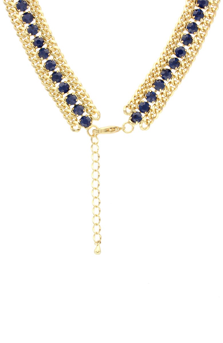 OLIVIA WELLES Crystal Row Chain Necklace, Alternate, color, 