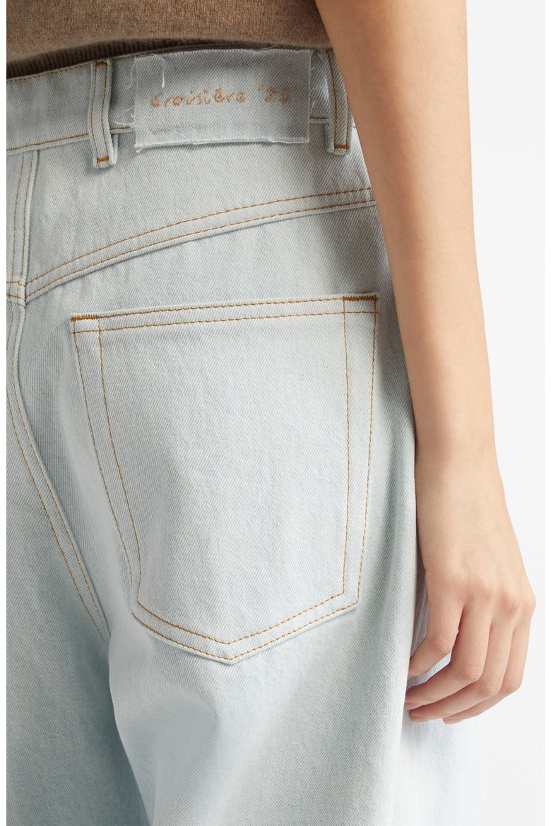 Borrowed Tapered Jeans, Alternate, color, ICE BLUE