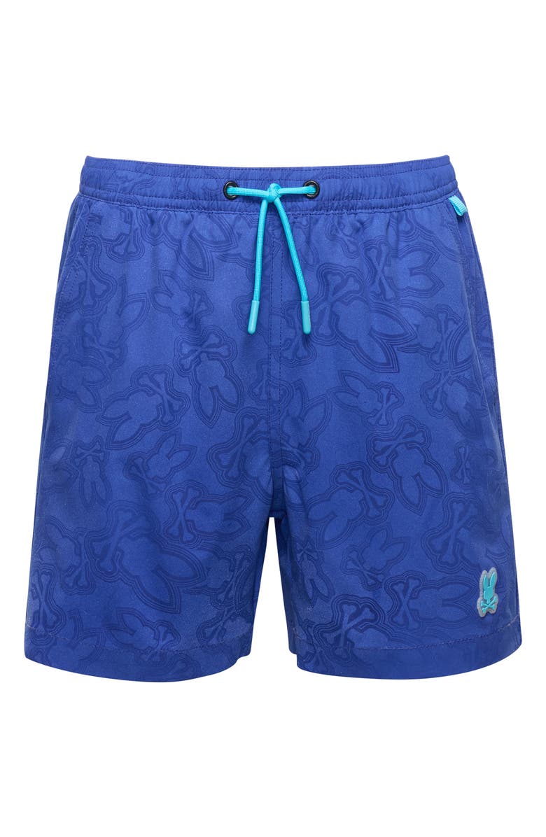 Psycho Bunny Palm View Hydrochromic Swim Trunks, Main, color, 