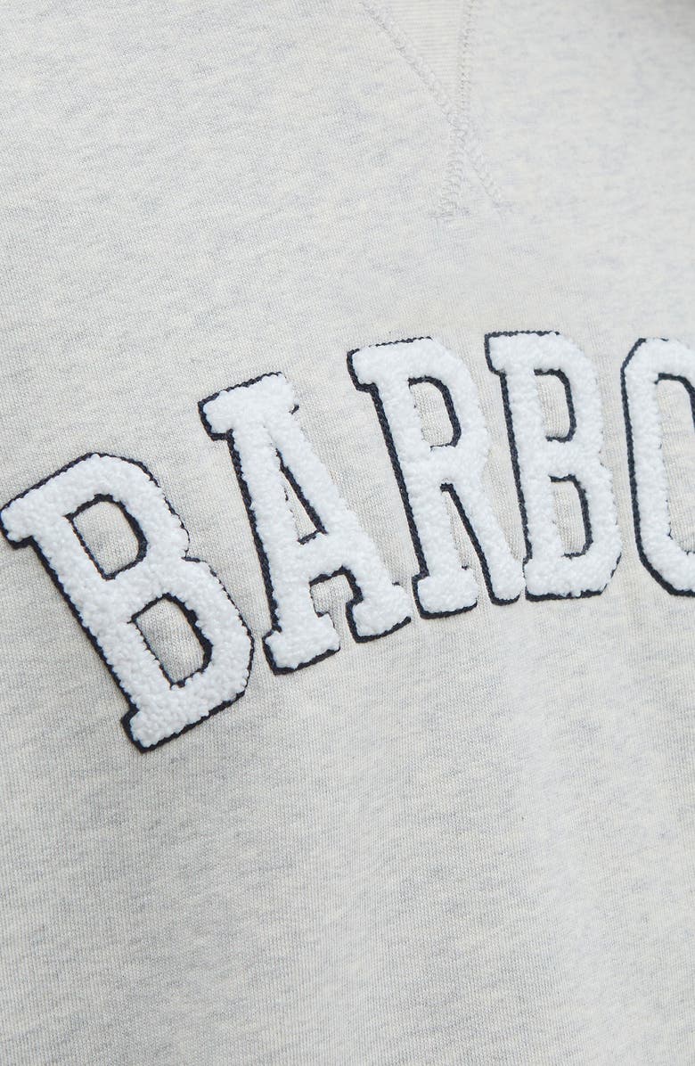 Barbour Silverdale Bouclé Logo Cotton Graphic Sweatshirt, Alternate, color, 