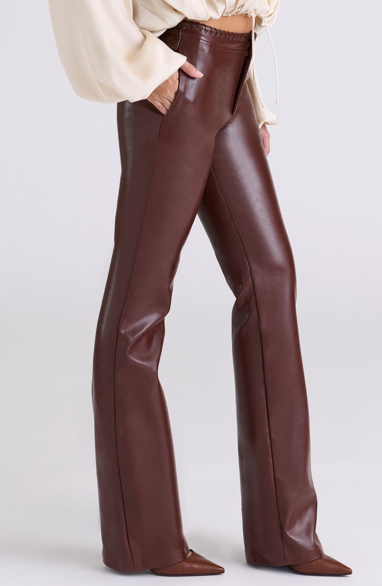 HOUSE OF CB Adara Faux Leather Pants, Alternate, color, 