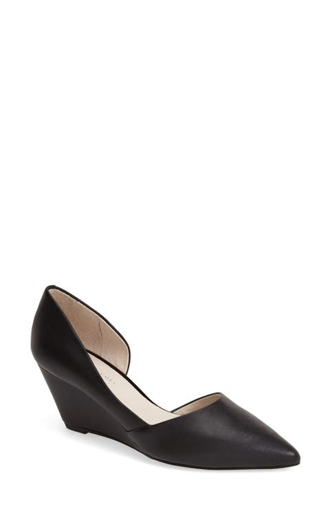 'Ellis' Half d'Orsay Wedge Pump (Women)