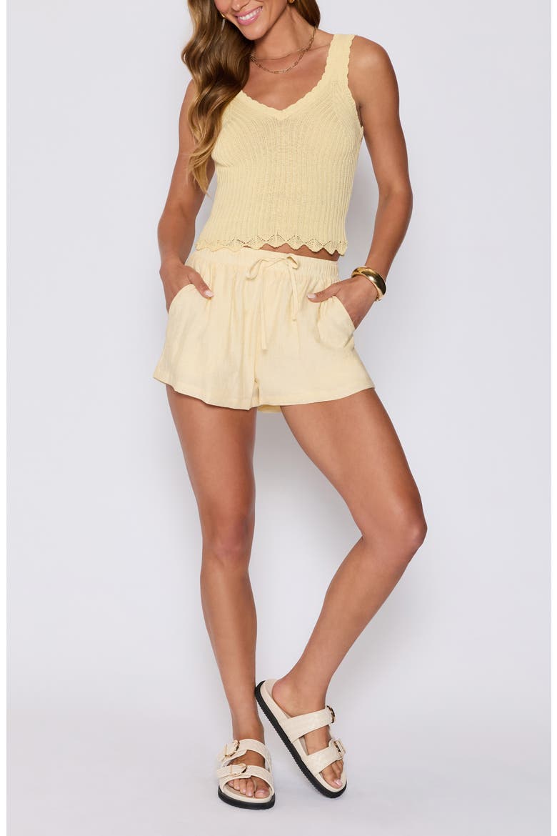 Ellory Drawstring Shorts (Nordstrom Exclusive), Alternate, color, YELLOW