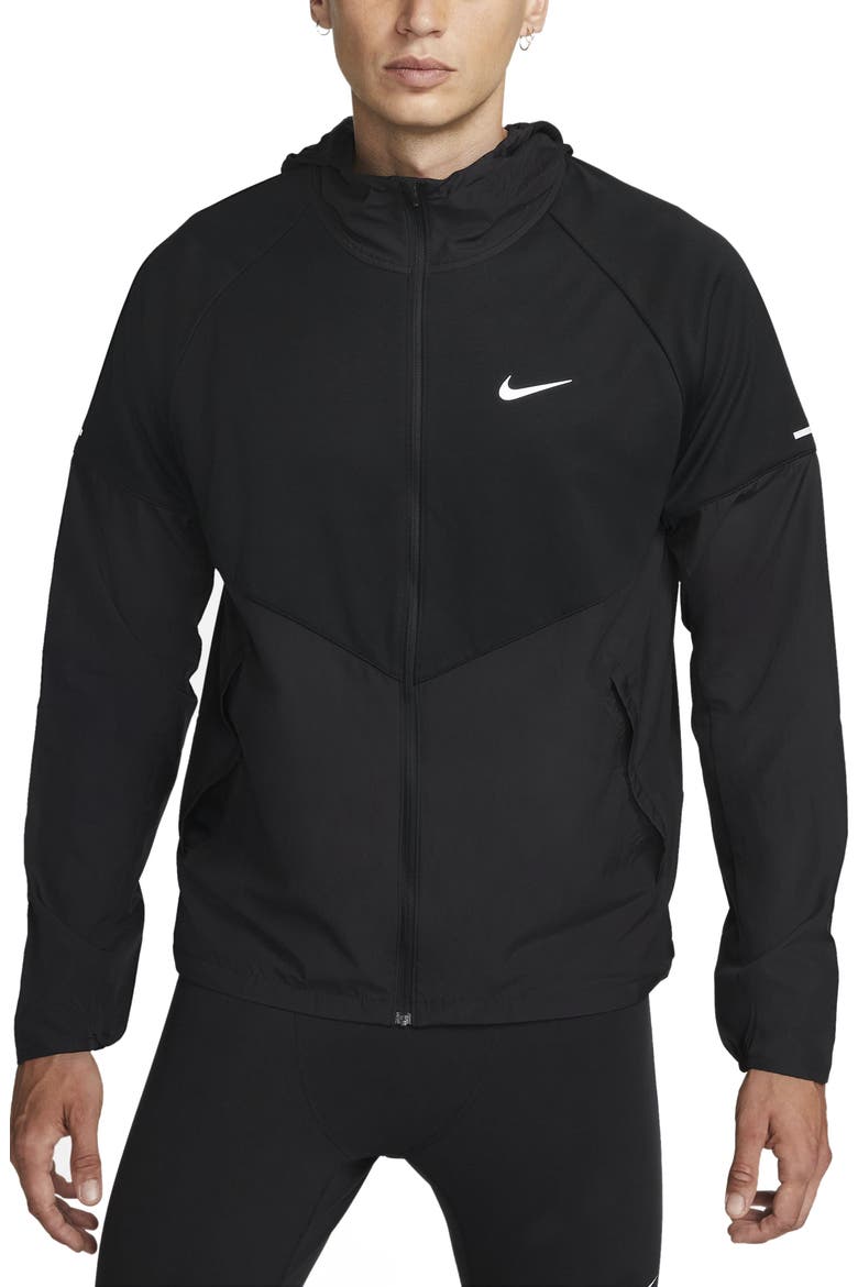 Therma-FIT Repel Miler Running Jacket, Main, color, BLACK/ BLACK