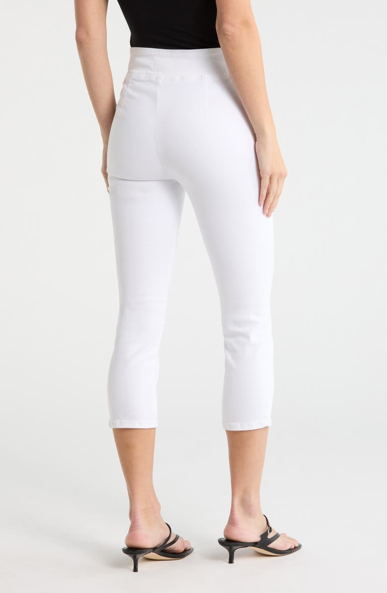 FRAME Jetset Weekend Pull-On High Waist Capri Jeans, Alternate, color, White