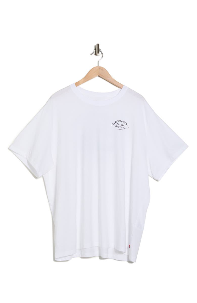 Levi's<sup>®</sup> Short Sleeve Relaxed Cotton T-Shirt, Alternate, color, Boogie Mobile White Plus
