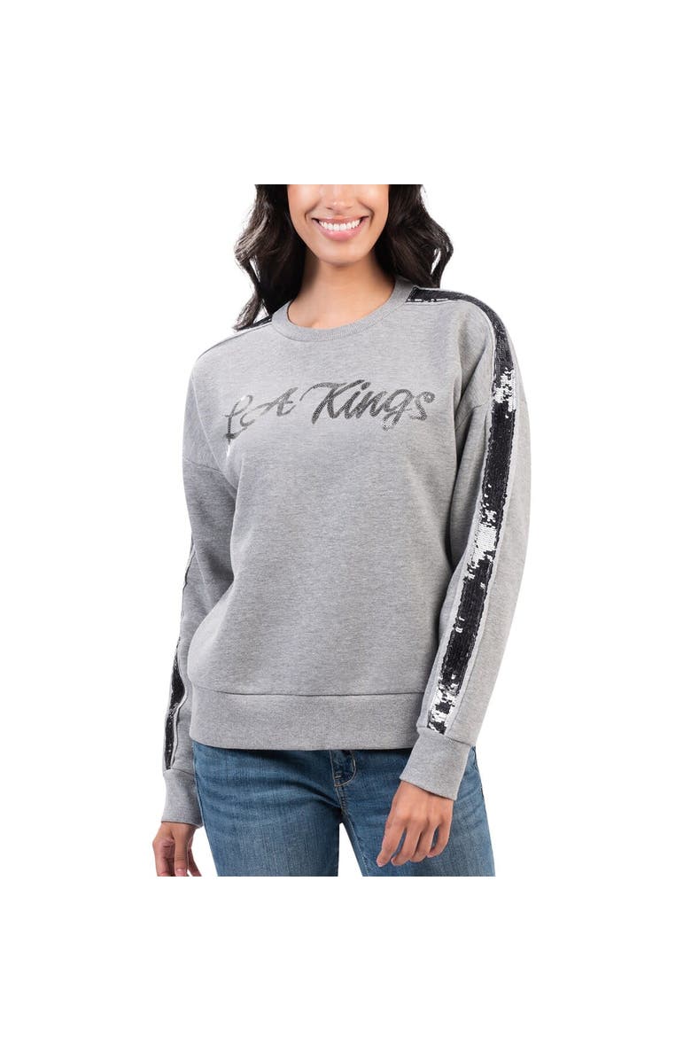 G-III 4HER BY CARL BANKS Women's G-III 4Her by Carl Banks Gray Los Angeles Kings Penalty Box Pullover Sweatshirt, Alternate, color, Gray