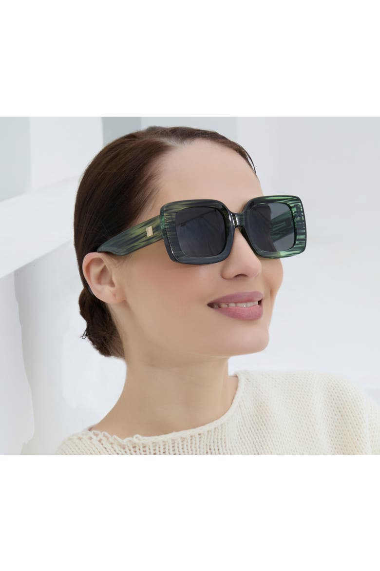 The Capri Sunglasses, Main, color, Green