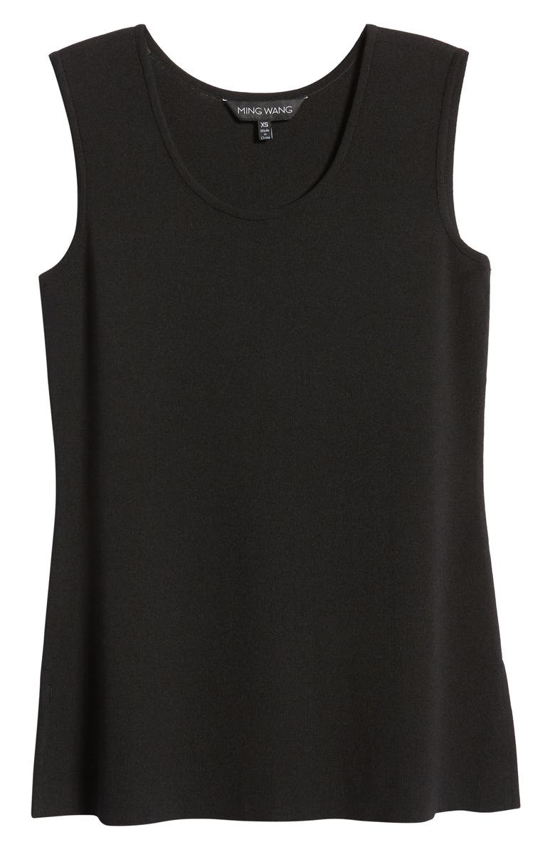 Ming Wang Scoop Neck Knit Tank, Alternate, color,