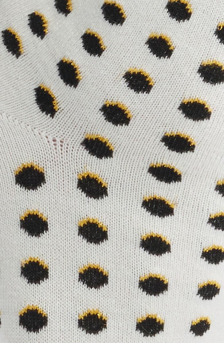 Stems Polka Dot Crew Socks, Alternate, color, Black White