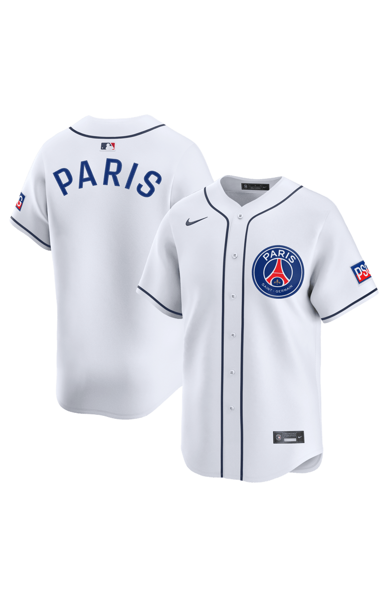 Nike Men's Nike White Paris Saint-Germain 2025 Soccer x MLB Limited Jersey, Main, color, White