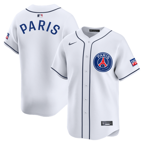 Men's Nike  White Paris Saint-Germain 2025 Soccer x MLB Limited Jersey