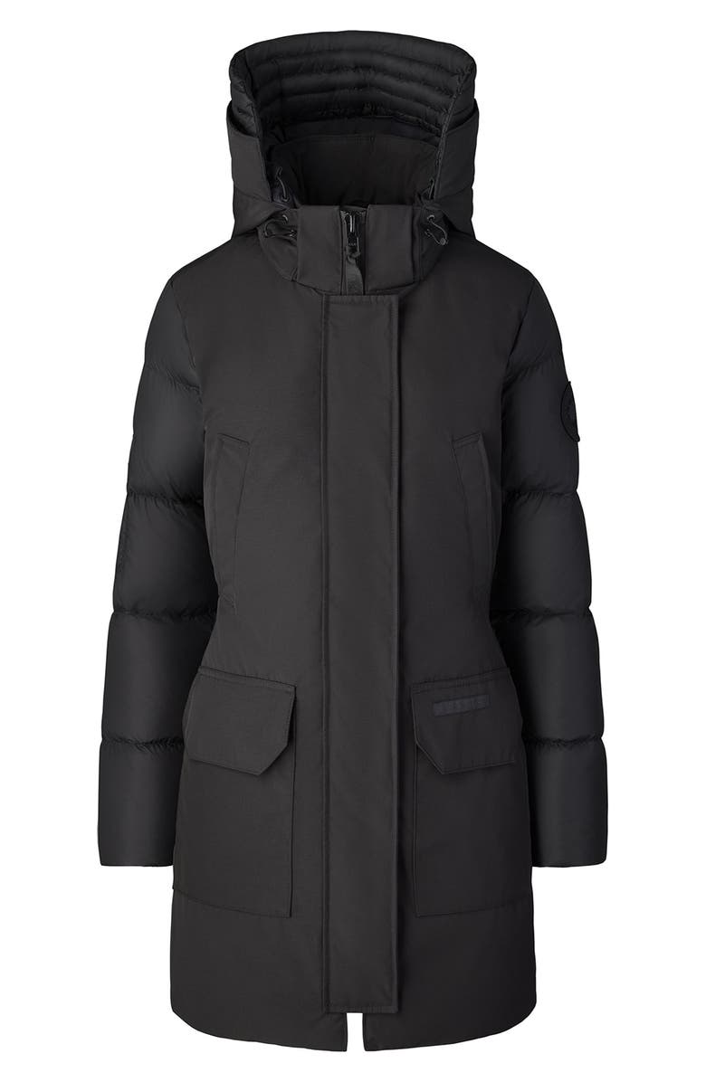 Canada Goose Paradigm Trillium Black Label Mixed Media Water Repellent 750 Fill Power Down Parka, Alternate, color, Black - Noir